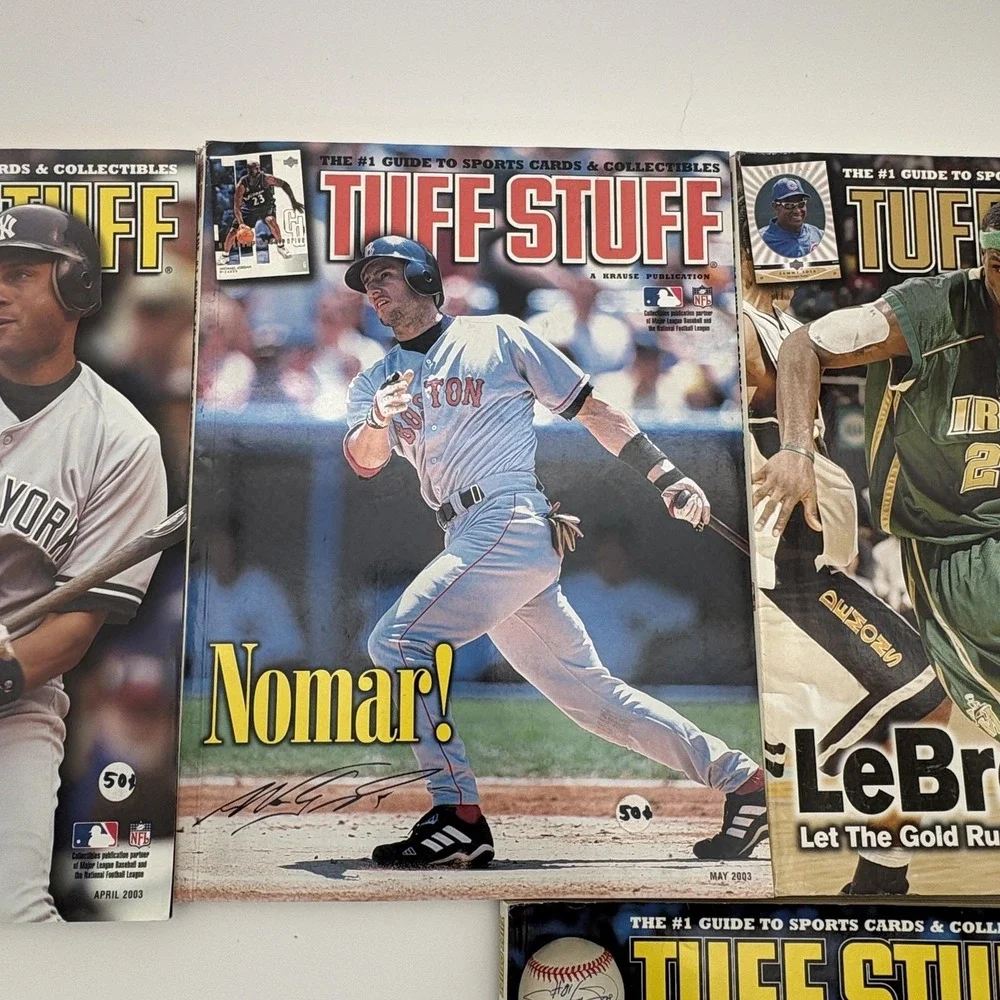 Vintage Tuff Stuff Sports Cards Magazine Lot 6 Issues 1994 2003 Jeter‎ LeBron
